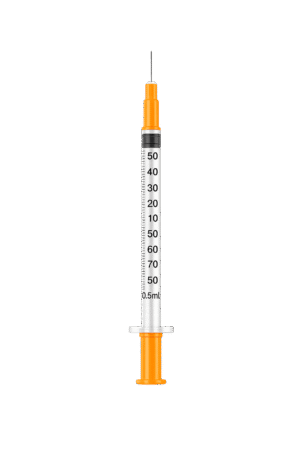 0.5 mL * 31G * Insulin Syringe (50 Units) - 10 PACK -