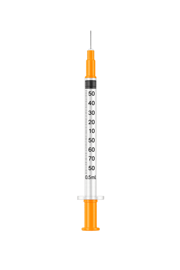 0.5 mL * 31G * Insulin Syringe (50 Units) - 10 PACK -
