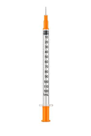 1 mL * 31G * Insulin Syringe (100 Units) - 10 PACK -